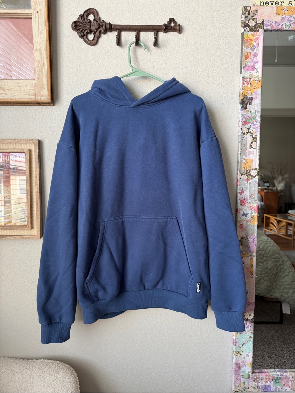 Comfrt Navy Blue Hoodie Sweatshirt